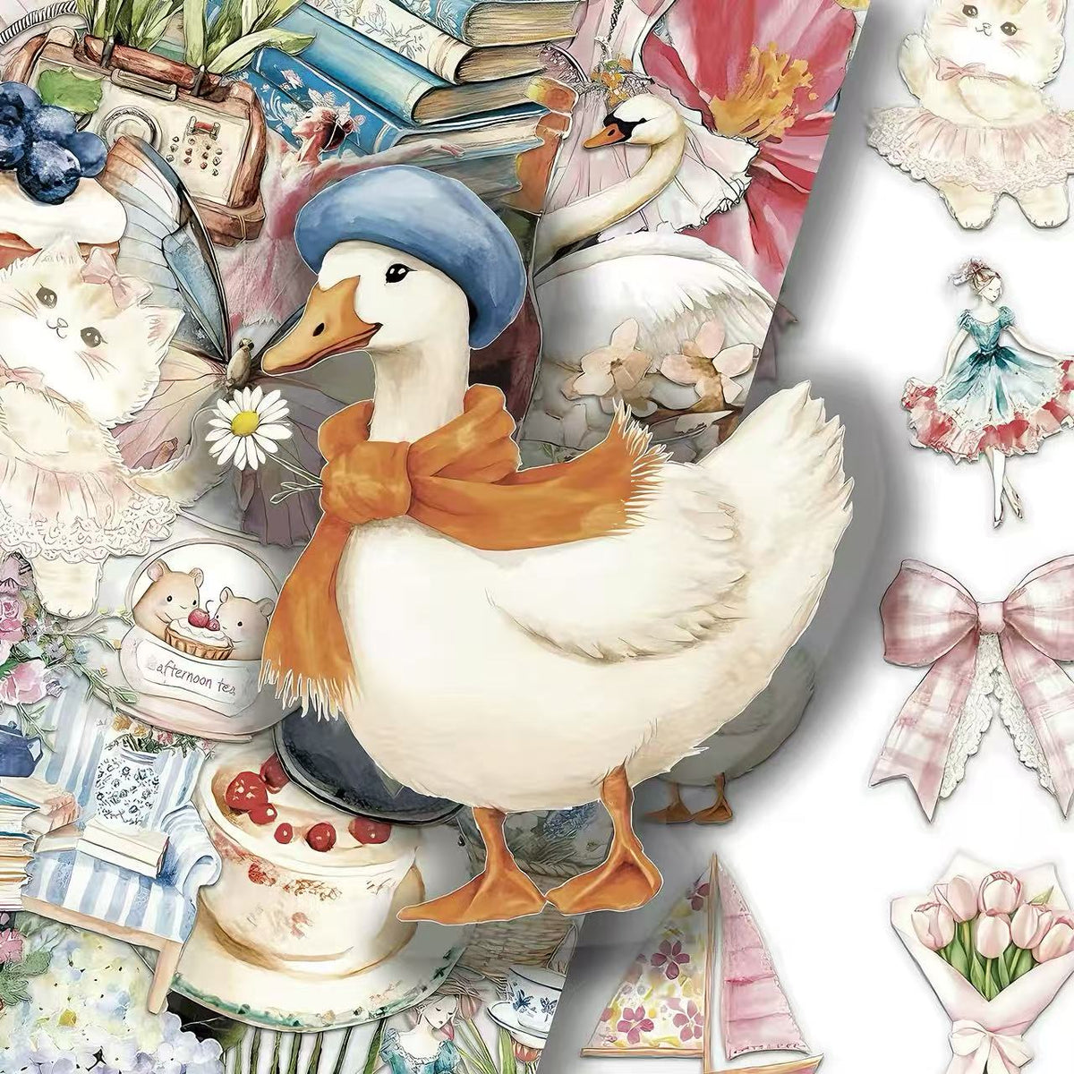 Vintage Fairy Tale PET Die-Cut Sticker