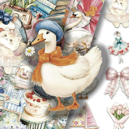 Vintage Fairy Tale PET Die-Cut Sticker