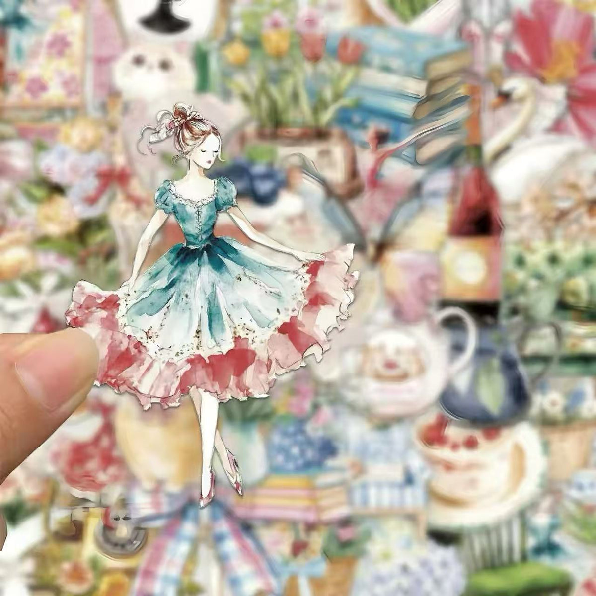 Vintage Fairy Tale PET Die-Cut Sticker