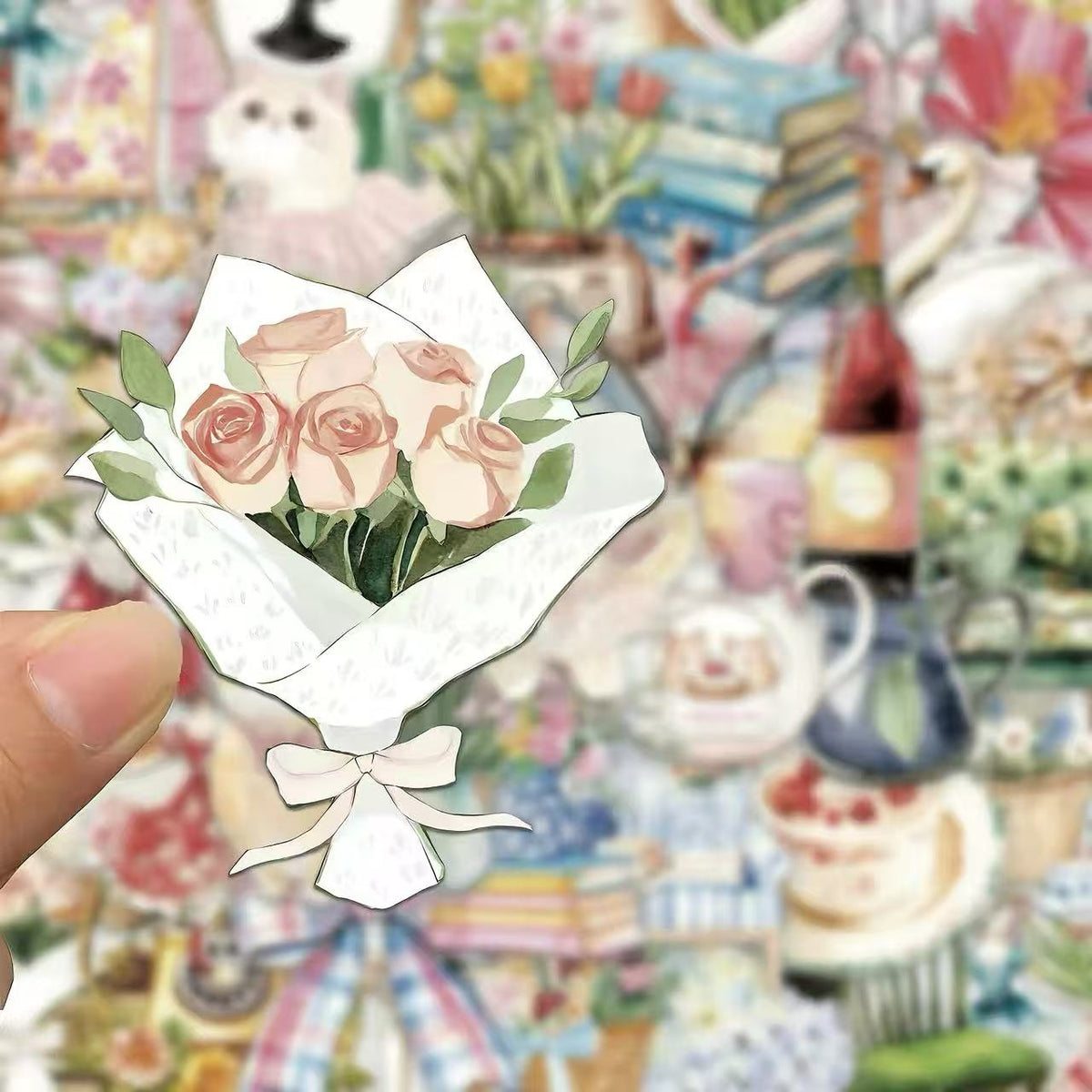 Vintage Fairy Tale PET Die-Cut Sticker