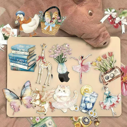 Vintage Fairy Tale PET Die-Cut Sticker