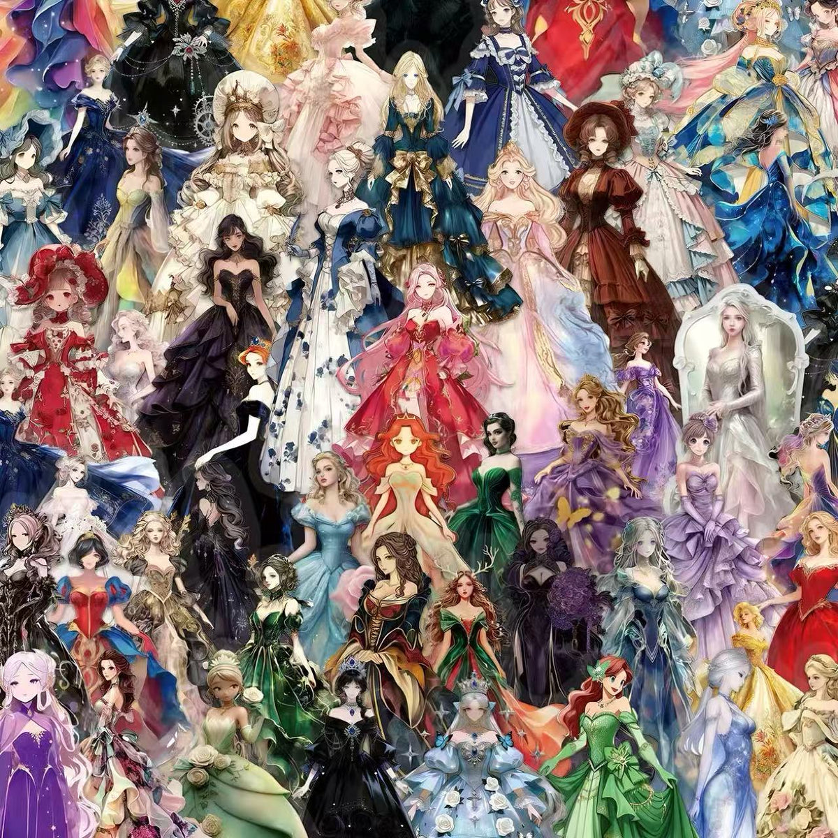 Fantasy Gown Theme PET Sticker