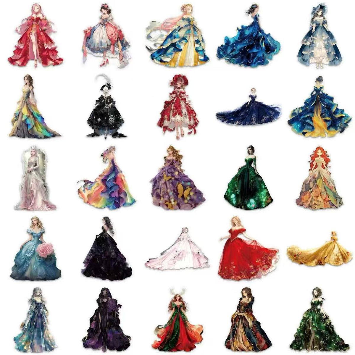 Fantasy Gown Theme PET Sticker
