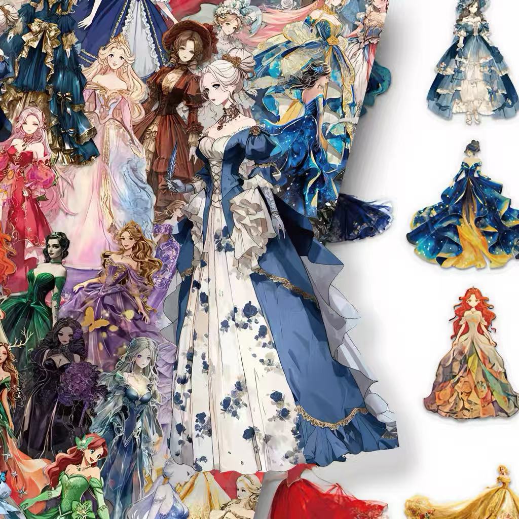 Fantasy Gown Theme PET Sticker