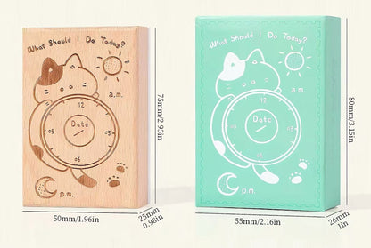 Cute Cat Wooden Stamp