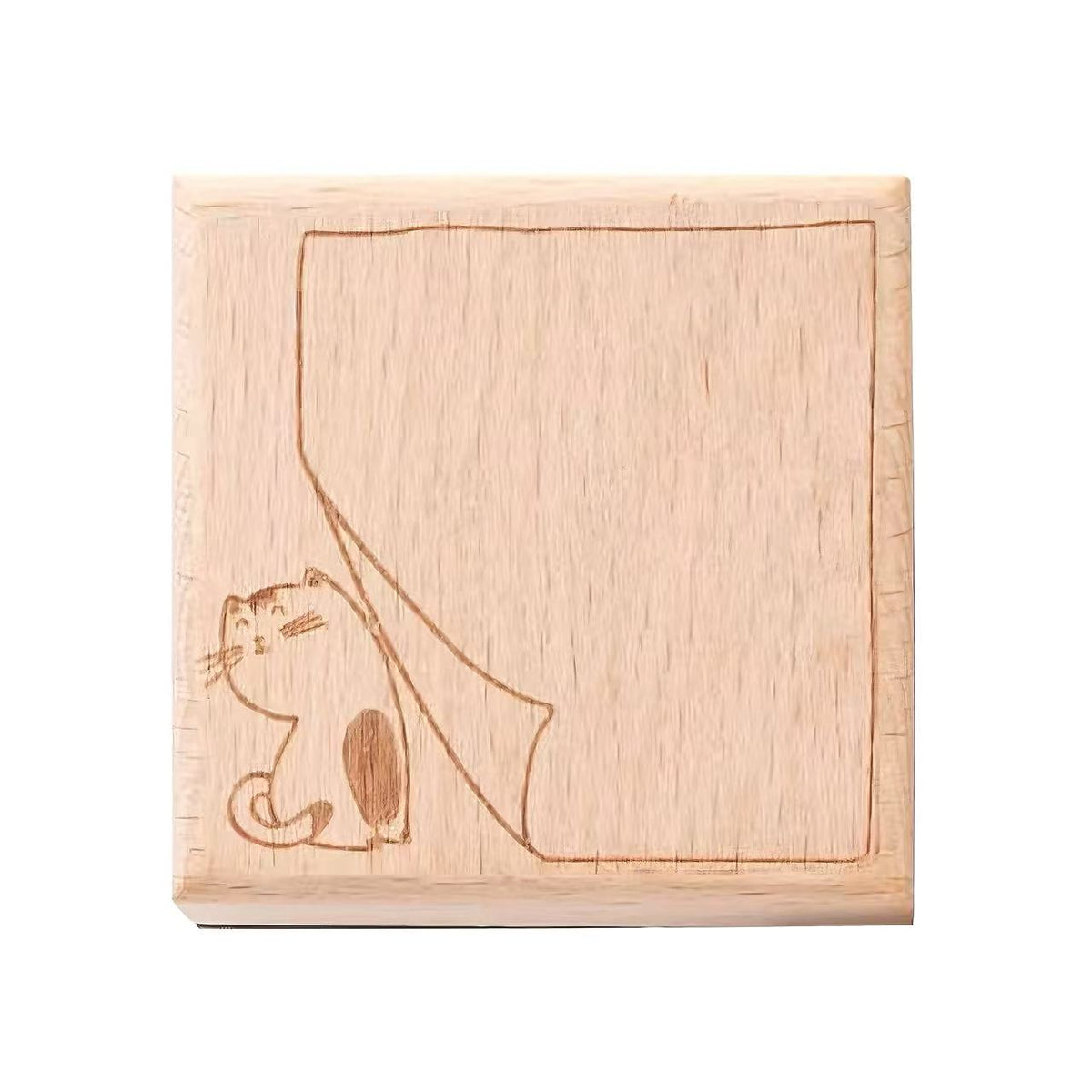 Hand-Drawn Animal Frame Wooden Stamp