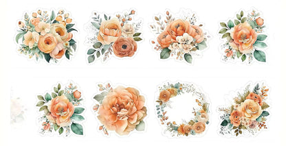 Multi-Theme Floral Die-Cut PET Tape