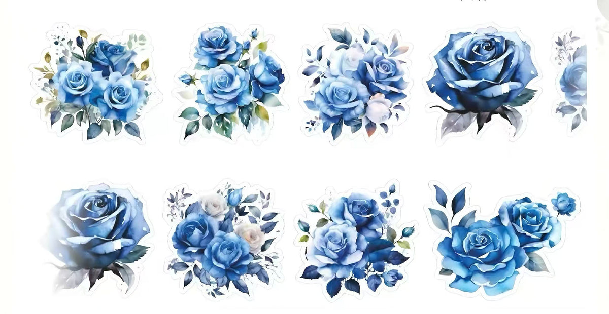 Multi-Theme Floral Die-Cut PET Tape