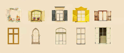 Window & Curtain Die-Cut Stickers
