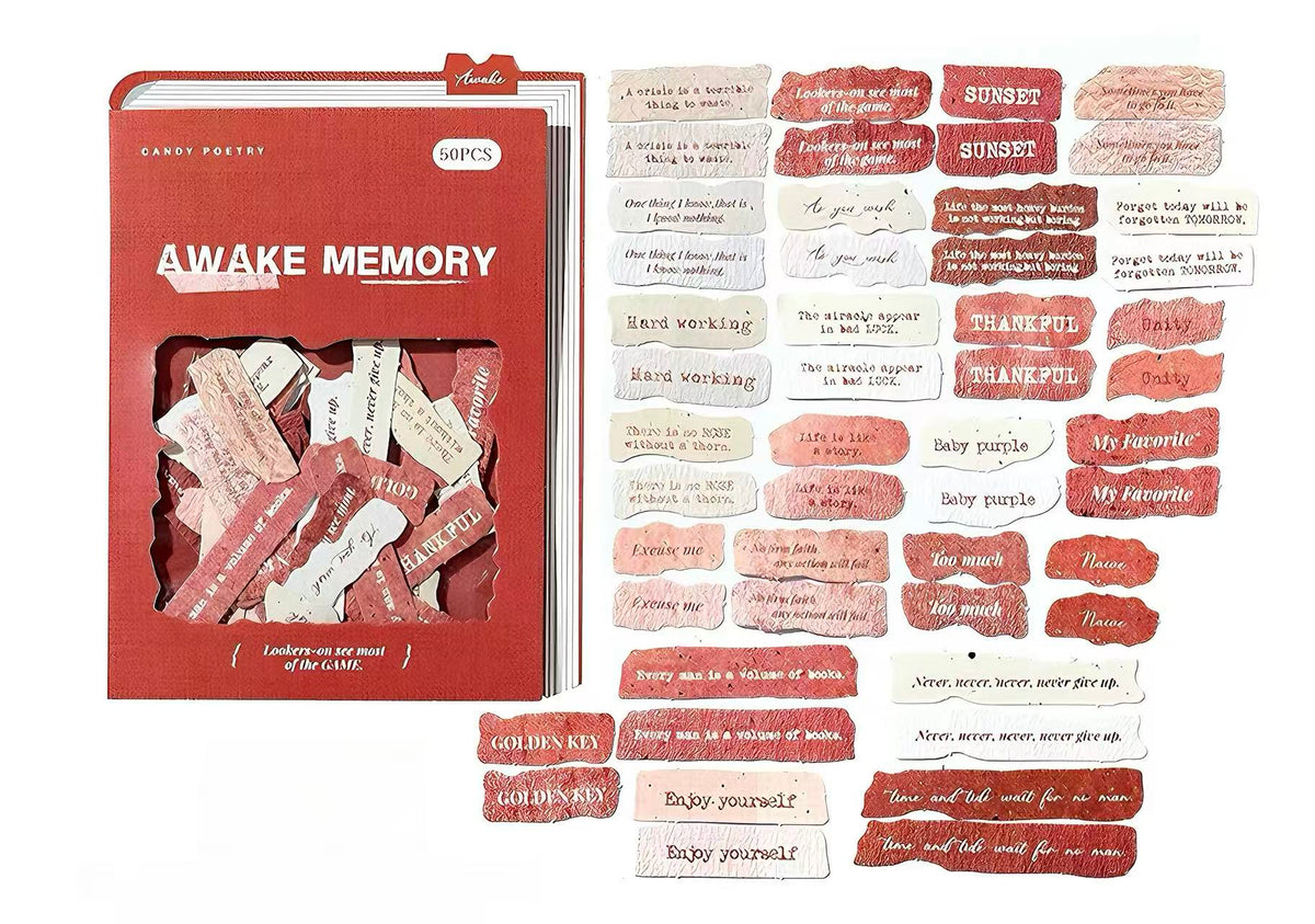 Scrapbook Quote Paper Stickers