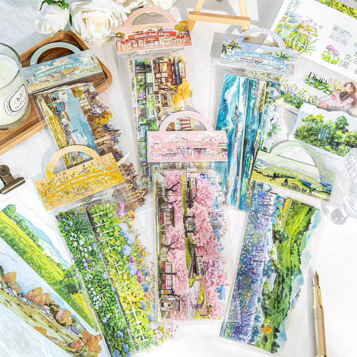 Landscape Scene PET Stickers