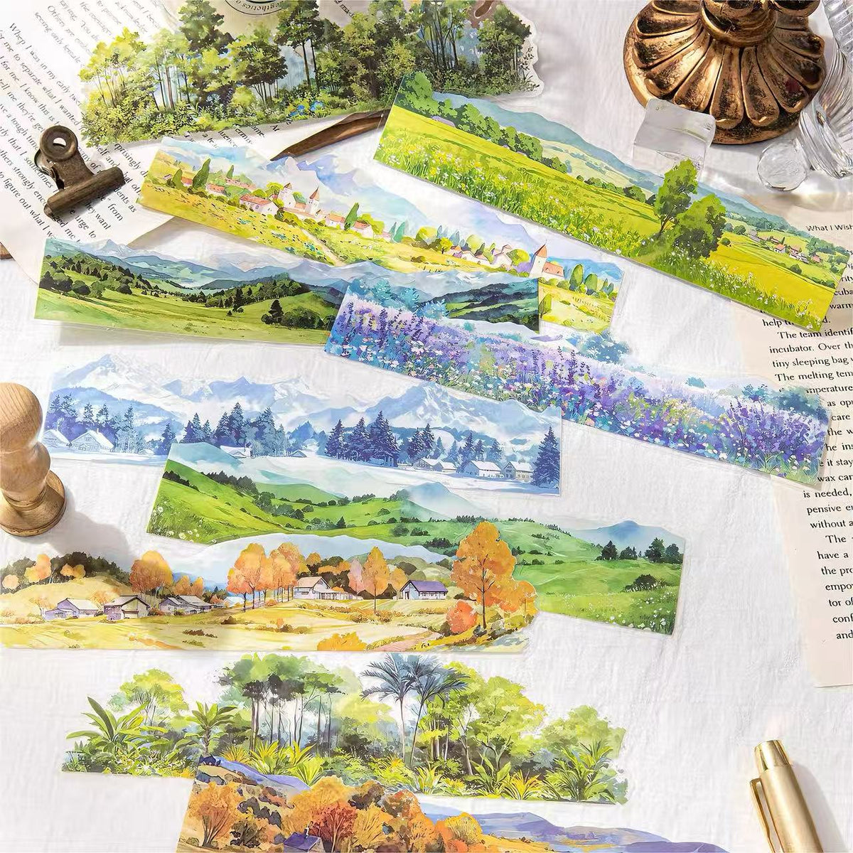 Landscape Scene PET Stickers