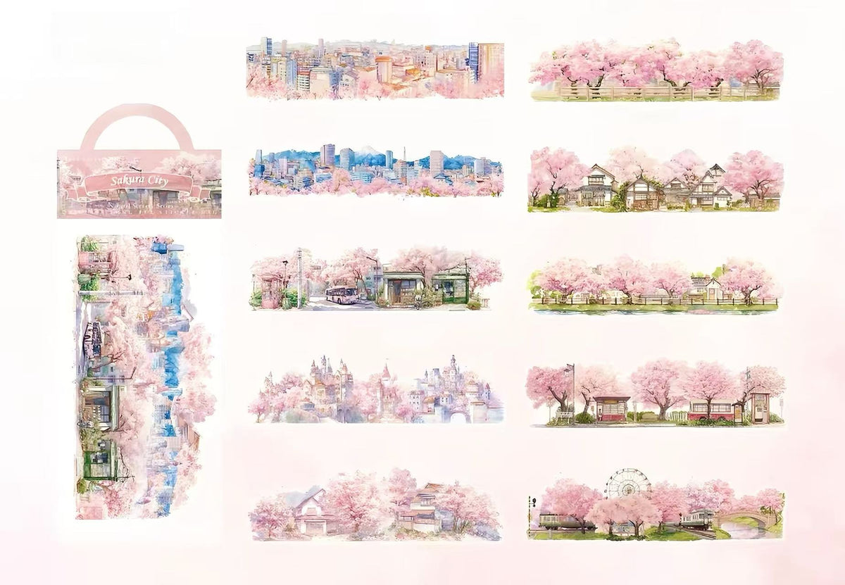 Landscape Scene PET Stickers