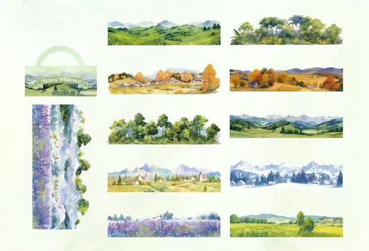 Landscape Scene PET Stickers