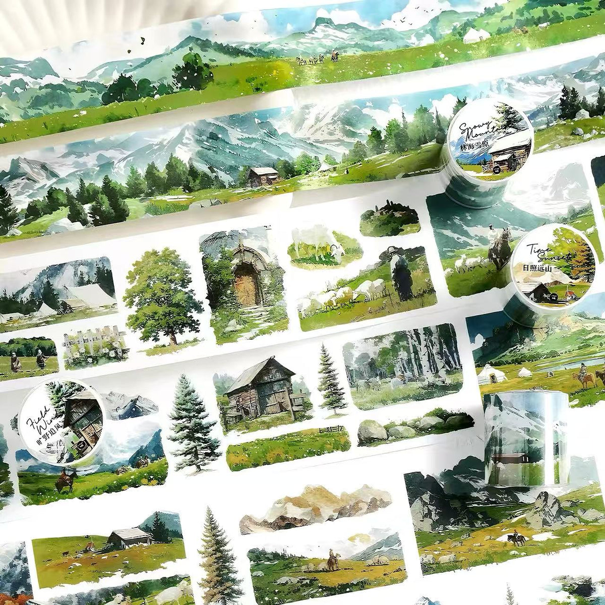 Grassland Scenery Washi Tape