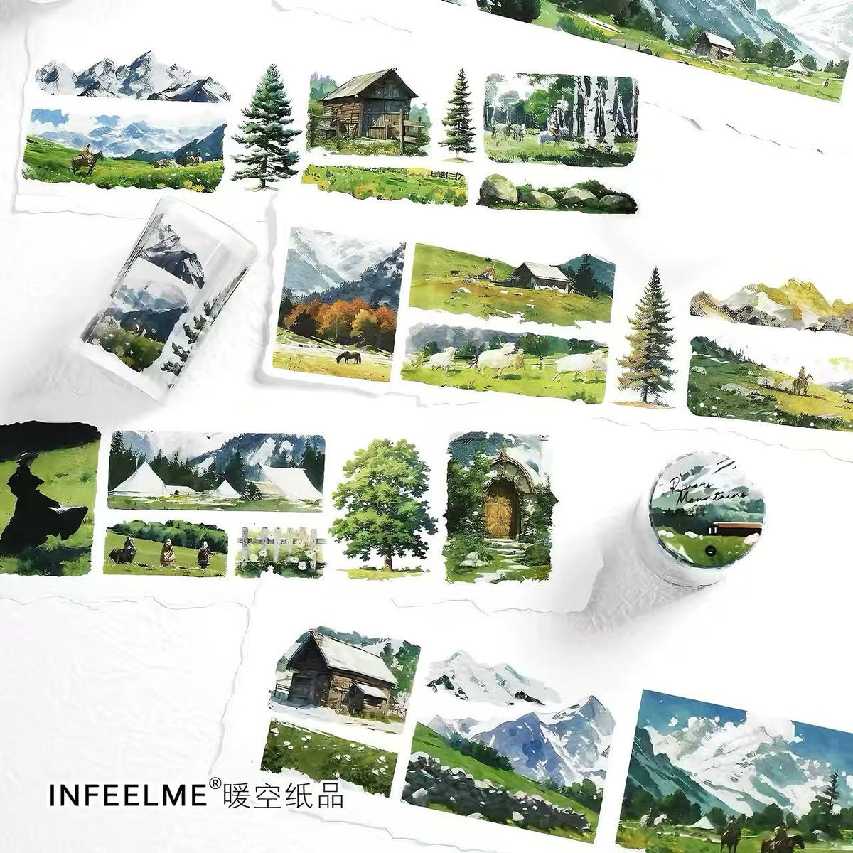 Grassland Scenery Washi Tape