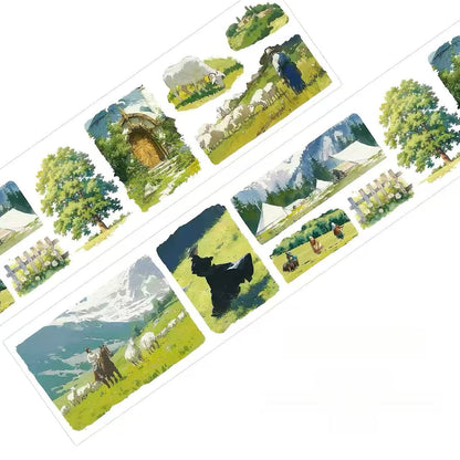 Grassland Scenery Washi Tape