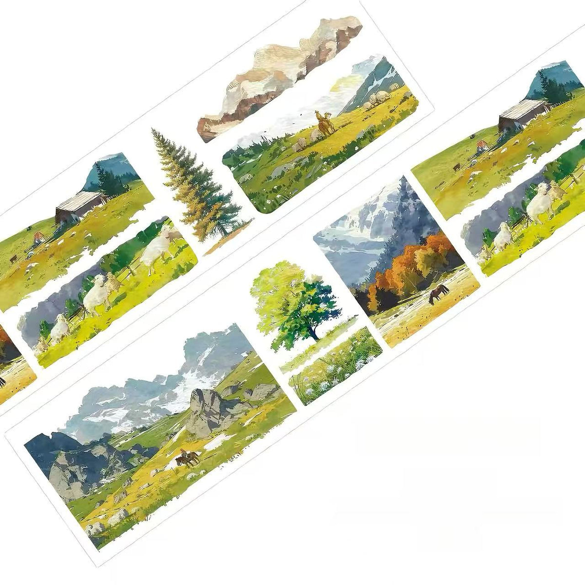 Grassland Scenery Washi Tape