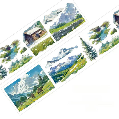 Grassland Scenery Washi Tape
