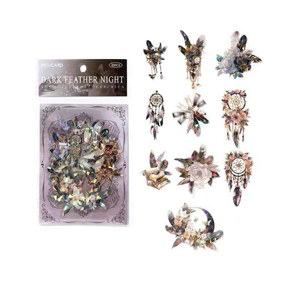 Holographic Floral PET Sticker