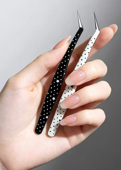Star & Polka Dot Craft Tweezers for Journaling