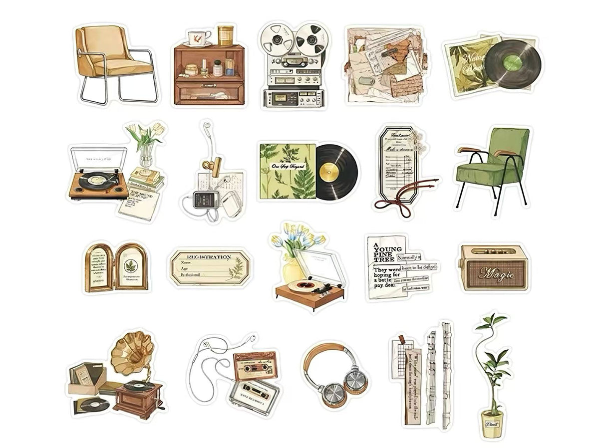 Vintage Time PET Sticker
