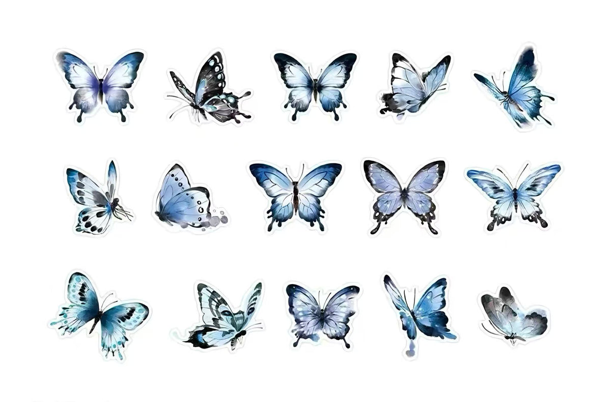 Multicolor Butterfly Journal Sticker