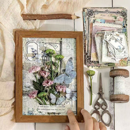 4 Color Floral Country Craft Paper