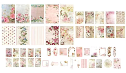 4 Color Floral Country Craft Paper