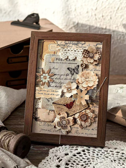 Layered Flower Scrapbook Decorative Paper