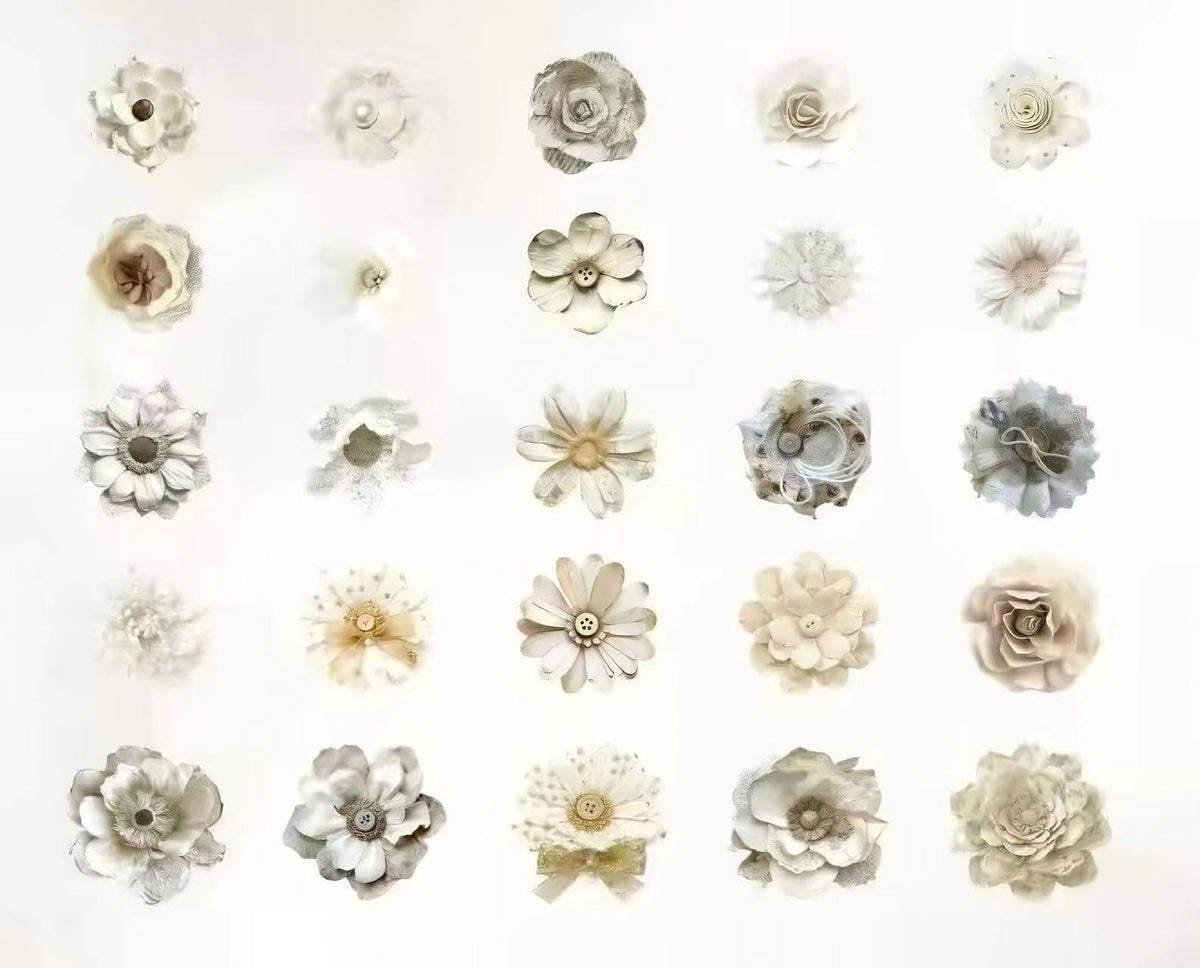 Layered Flower Scrapbook Decorative Paper