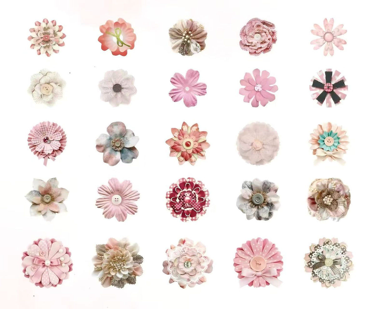 Layered Flower Scrapbook Decorative Paper