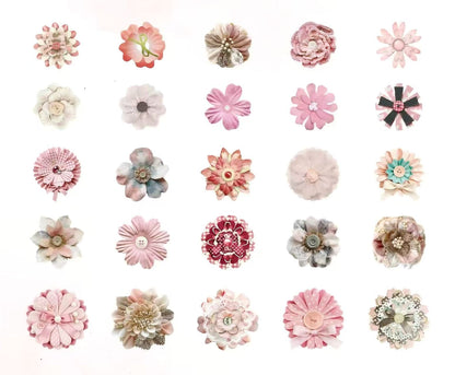 Layered Flower Scrapbook Decorative Paper