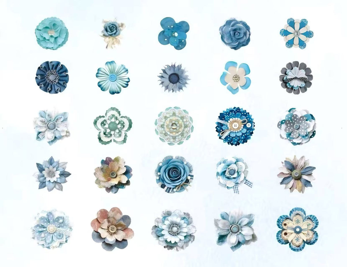 Layered Flower Scrapbook Decorative Paper