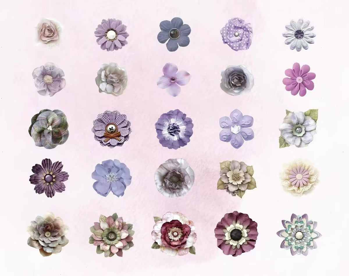 Layered Flower Scrapbook Decorative Paper