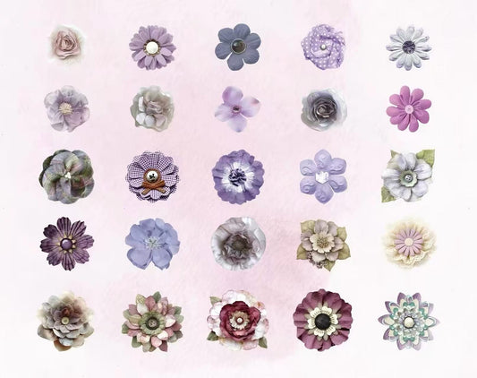 Layered Flower Scrapbook Decorative Paper